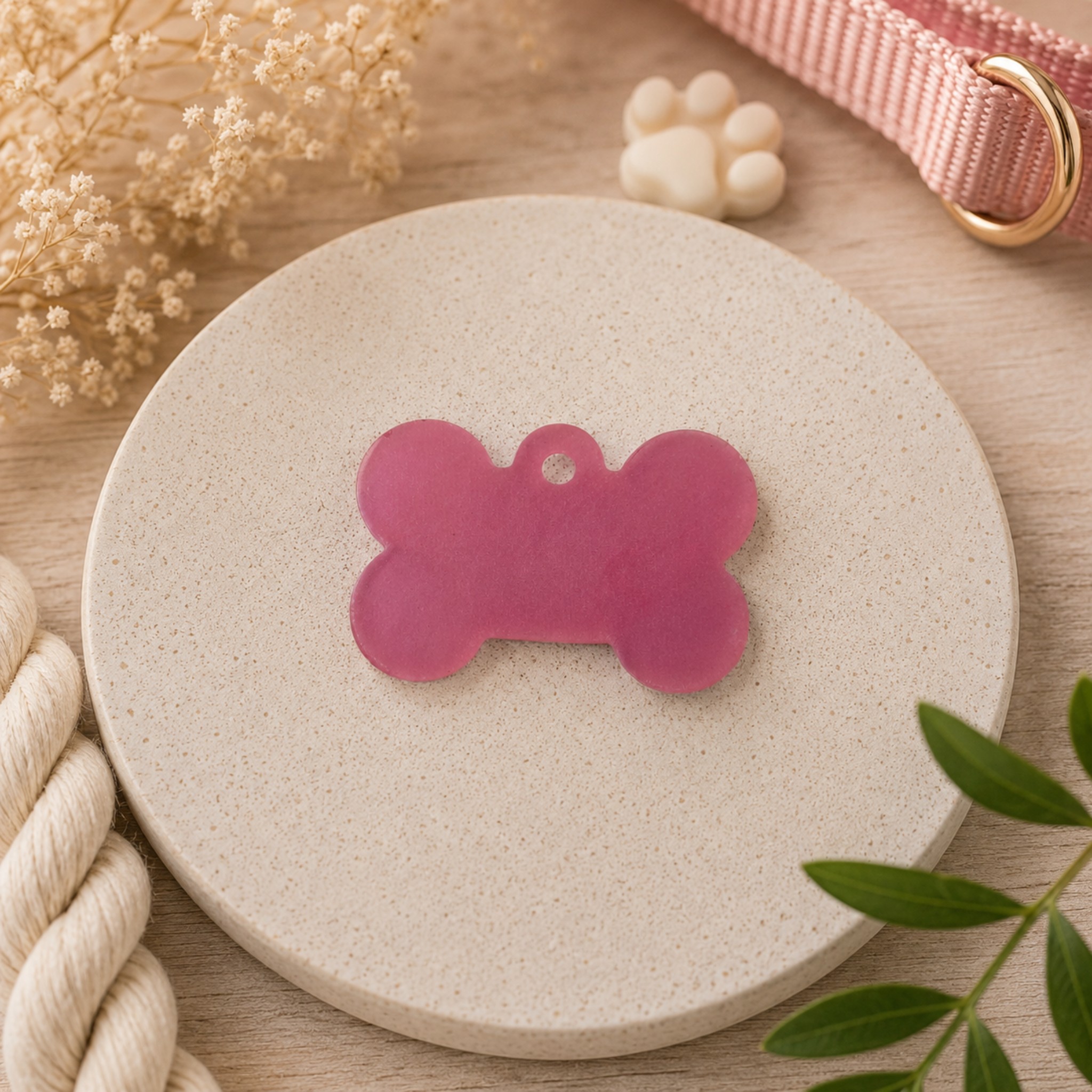Medagliette Personalizzabili in Resina Glitter per Animali